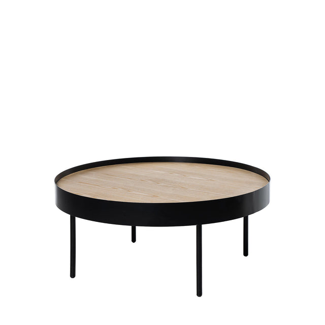 Mesa de centro Bill Roble/Negro 80 × 80 cm de Somcasa Vlc - imagen 4