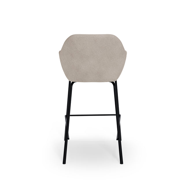 Taburete Bajo Jacob Negra Beige | vista lateral | Somcasa Vlc | 00SL127025 | imagen 4