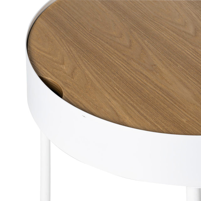 Mesa de centro Andrew Roble/Blanco 50 × 50 cm de Somcasa Vlc - imagen 4