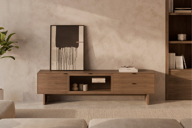 Mueble TV Ptas Cajonestulsa Nogal | composición decorativa | Somcasa Vlc | 00MB382533 | imagen 8