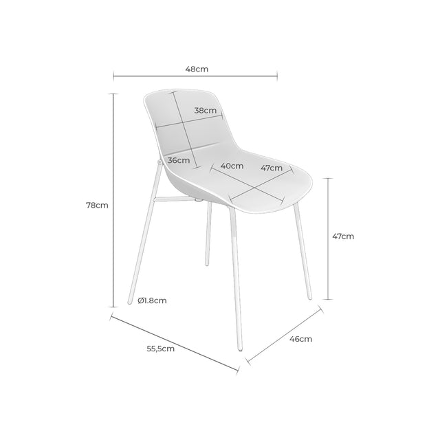 Silla Diletta Verde | vista de producto | Somcasa Vlc | 00SL122428 | imagen 9