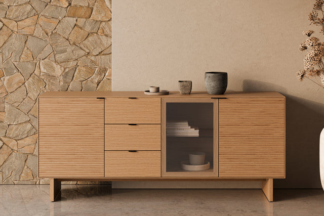 Aparador Ptas Tulsa Roble | detalle de materiales | Somcasa Vlc | 00MB381507 | imagen 7