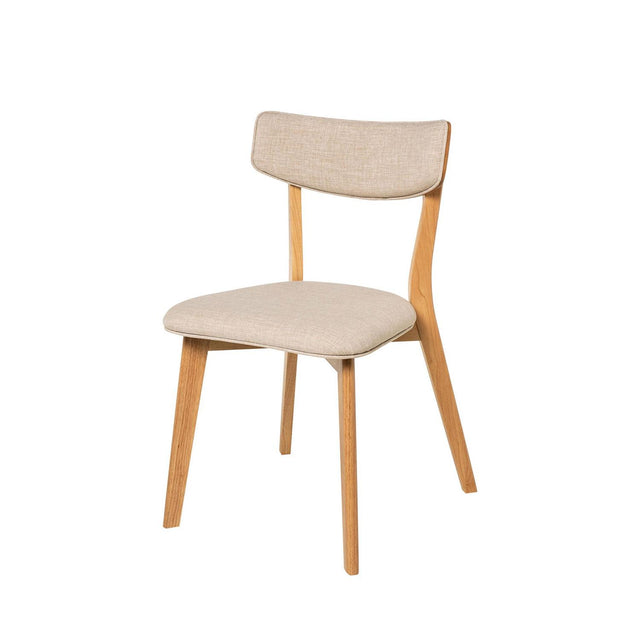 Silla Anais Beige con Patas de madera | vista de producto | Somcasa Vlc | 00SL102025 | imagen 9