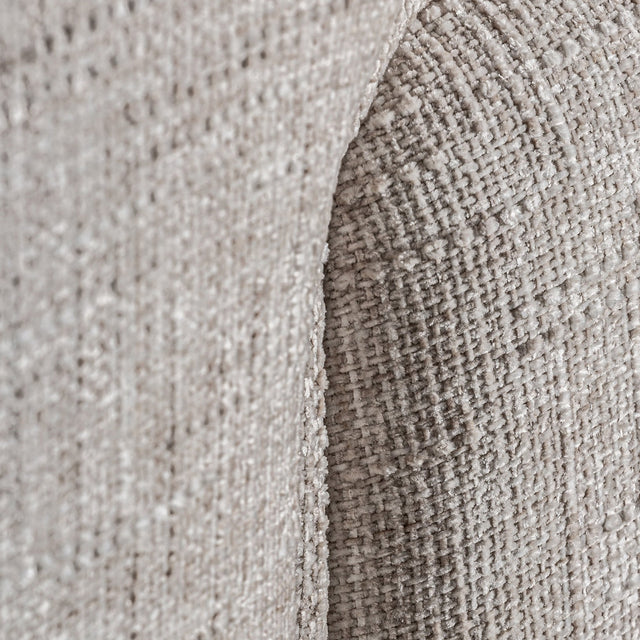 Vista detalle Cama Tapizada Verna Gris Jaspeado - colchón 150 cm lamas de madera de pino Kodu Homedesign Slowdeco