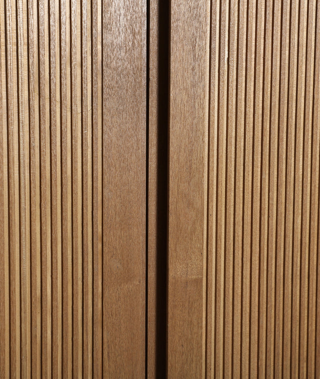 Vista detalle madera armario Copenhague 95 cm Madera DM en color marrón  Kodu Homedesign Slowdeco