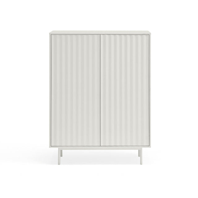 Vista frontal Mueble Auxiliar Sierra 97 cm Blanco Teulat Slowdeco