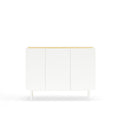 Vista frontal aparador Arista 110 cm blanco
