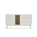 Vista frontal aparador Corvo 140cm Crema Slowdeco