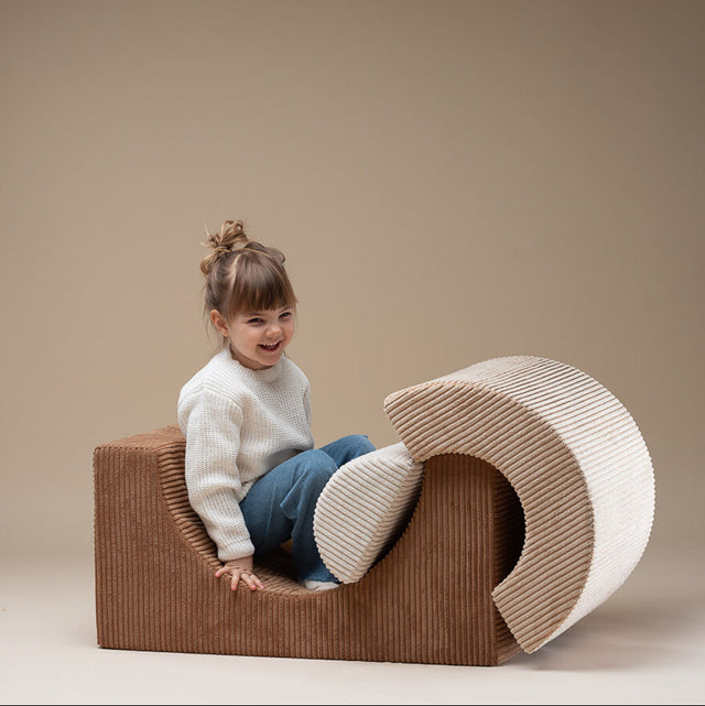 Mueble Set de Juego Arcoíris vista lateral de estilo nórdico