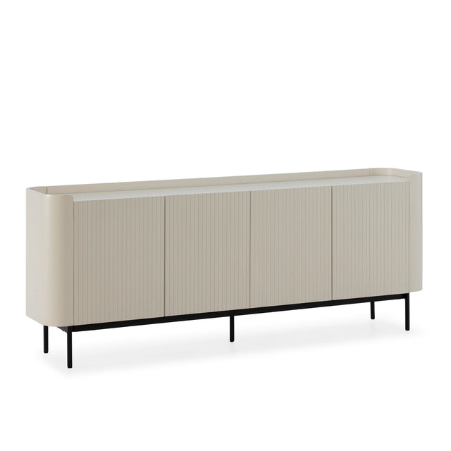 Aparador Willa 200 Crema, vista frontal
