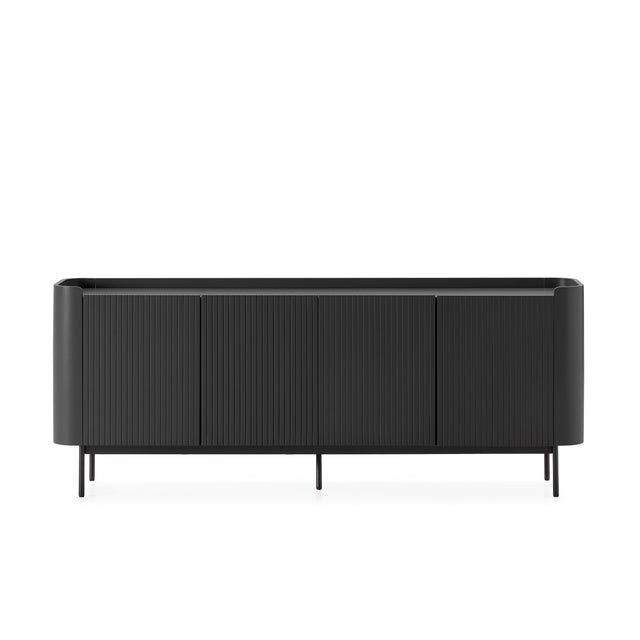 Aparador Willa 200 Negro, detalle del diseño