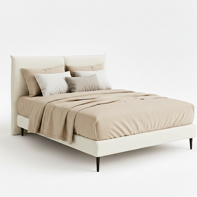 Mueble de diseño en madera natural en espacio de estilo nórdico
