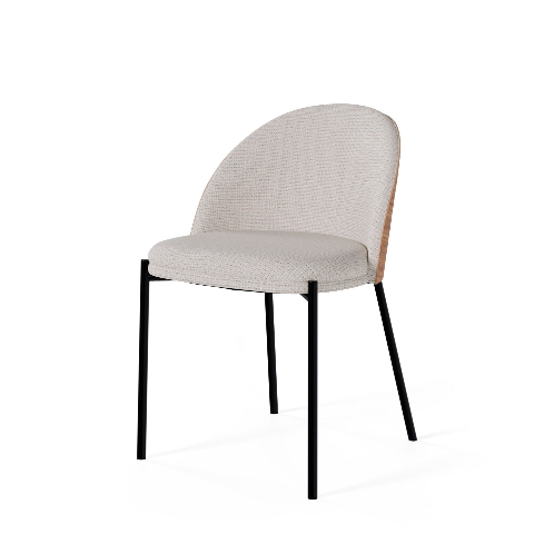 Pack de 4 sillas de comedor Casandra taupe