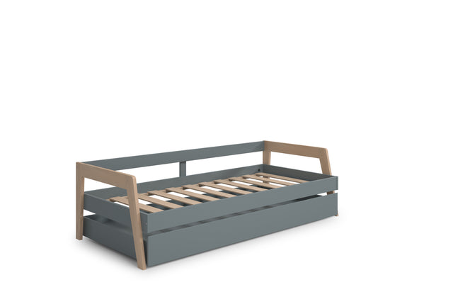 Cama Infantil Doble Carrie 211 Verde Kaki & Pino