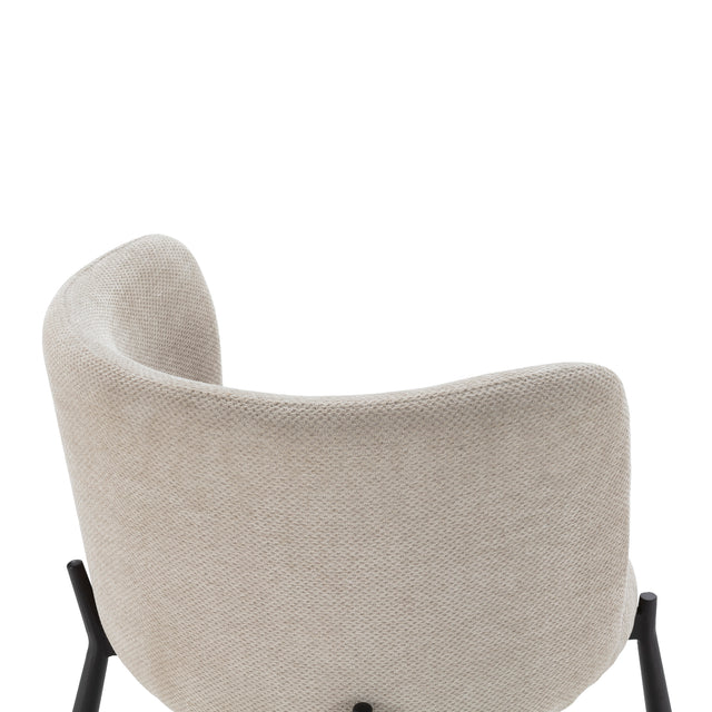 Butaca Tapizada Ginny Beige, vista adicional
