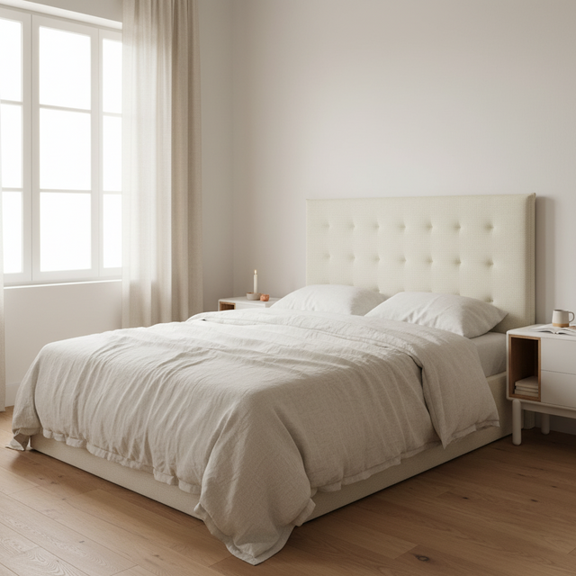 Mueble de diseño en madera natural en espacio de estilo nórdico