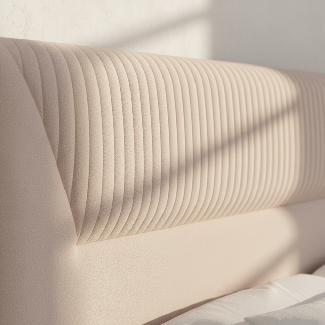 Mueble de diseño en madera natural en espacio de estilo nórdico