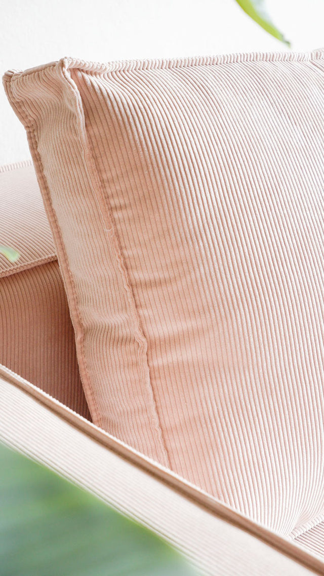 Sofá Modular Chaise Lounge Derecho Cala detalle de estilo nórdico