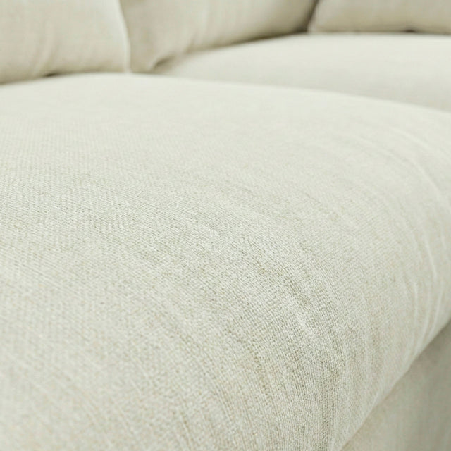 Sofá chaise longue Zaragoza con tejido detalle de estilo nórdico