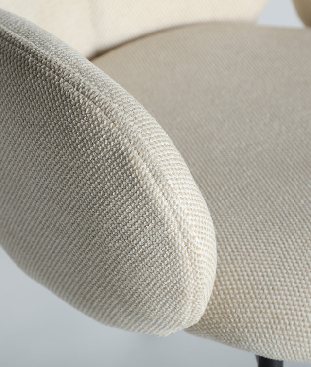 Silla Tapizada Burgnac Crema