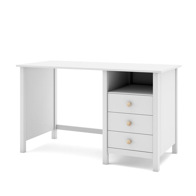 Escritorio Infantil Rectangular Max 120 Blanco & Pino