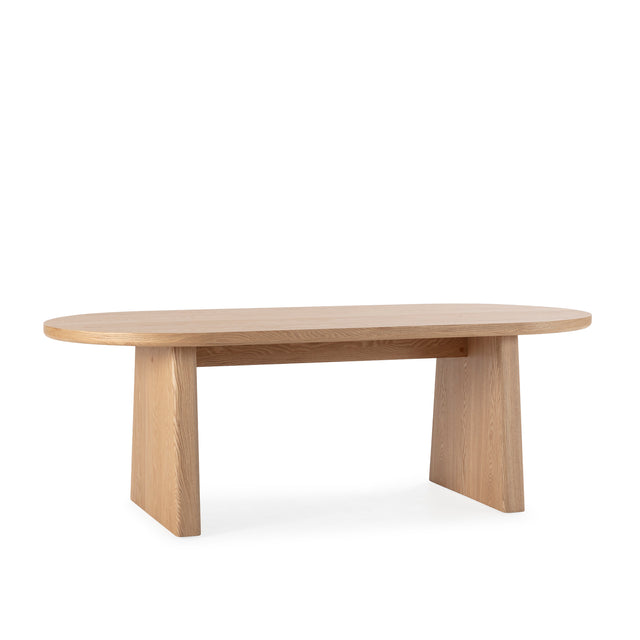 Mesa de Comedor Ovalada Blair 220 Roble, vista frontal