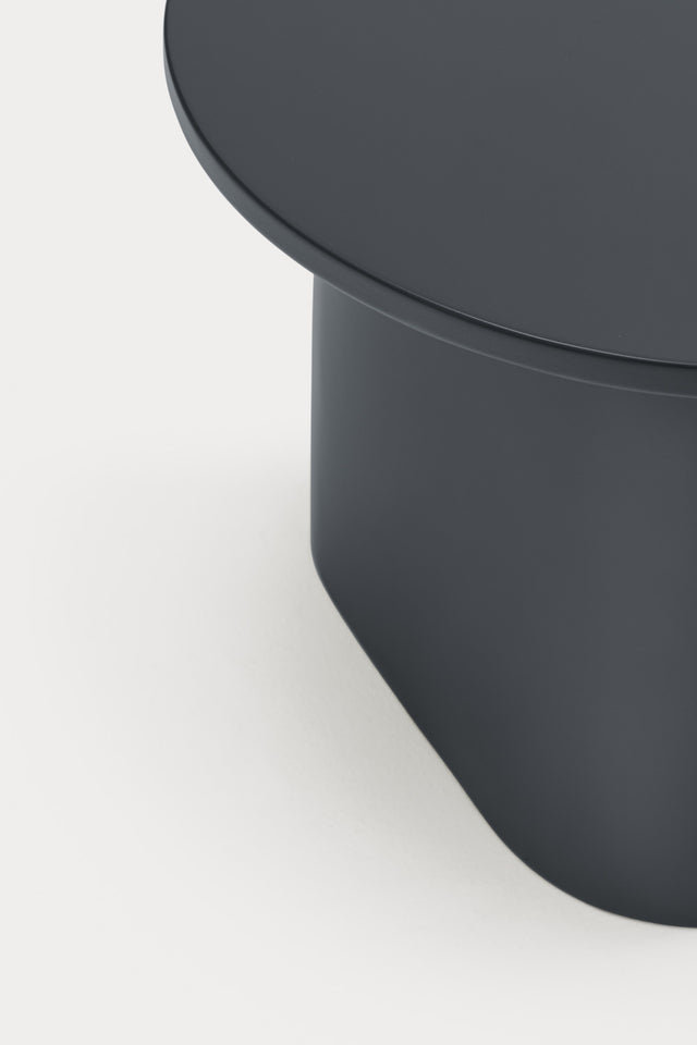 Mesa Auxiliar Redonda Totem Ø 50 Gris Antracita
