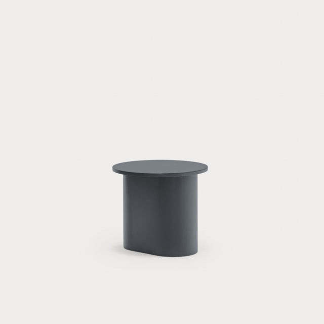 Mesa Auxiliar Redonda Totem Ø 50 Gris Antracita