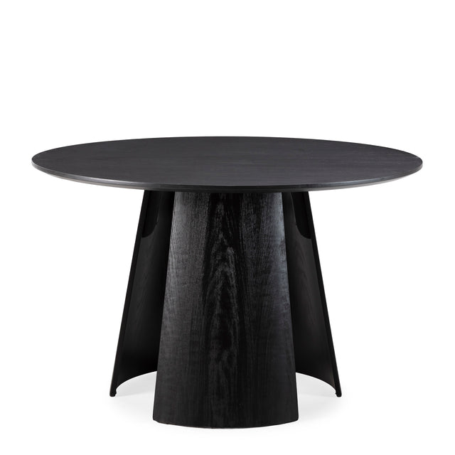 Mesa de Comedor Redonda Zuri Ø 120 Negra, vista frontal