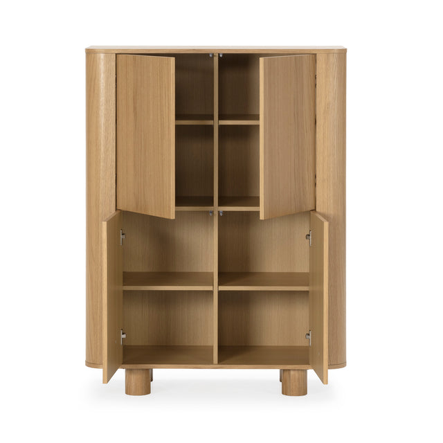 Mueble Auxiliar Padoc 100 Roble, detalle del diseño