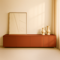 Mueble TV Nolla 200 Teja con acabado teja vista principal de estilo nórdico