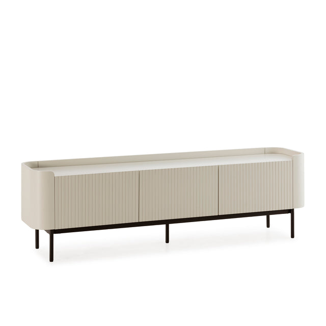Mueble TV Willa 180 Crema, vista frontal