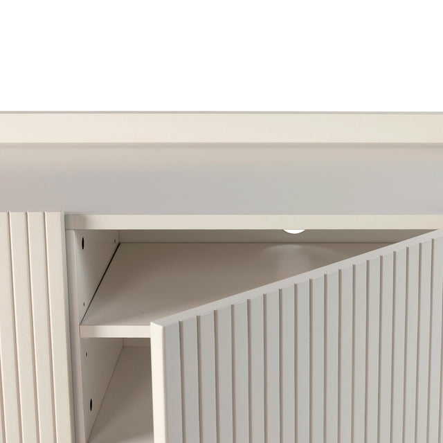 Mueble TV Willa 180 Crema, detalle del diseño