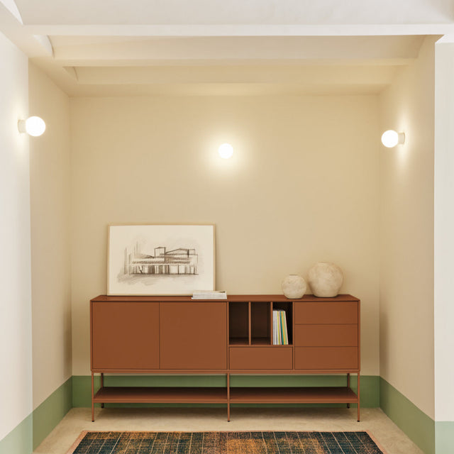 Aparador Platt 220 Arcilla vista principal para salón de estilo nórdico