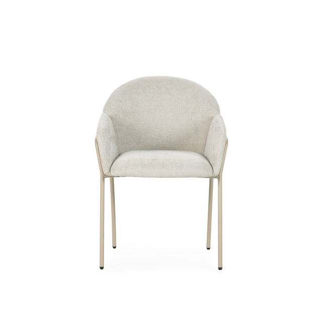 Silla de Comedor Aslin Beige, detalle del acabado