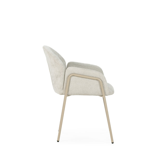 Silla de Comedor Aslin Beige, detalle del diseño