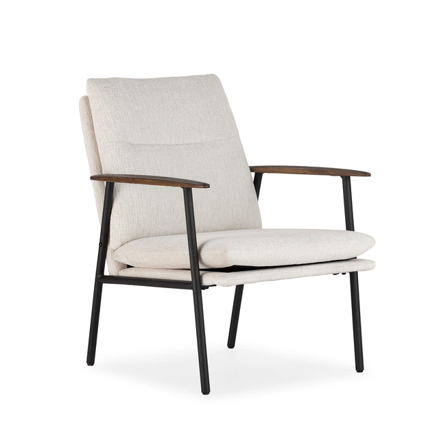 Butaca Tapizada Dunia Beige, detalle del diseño