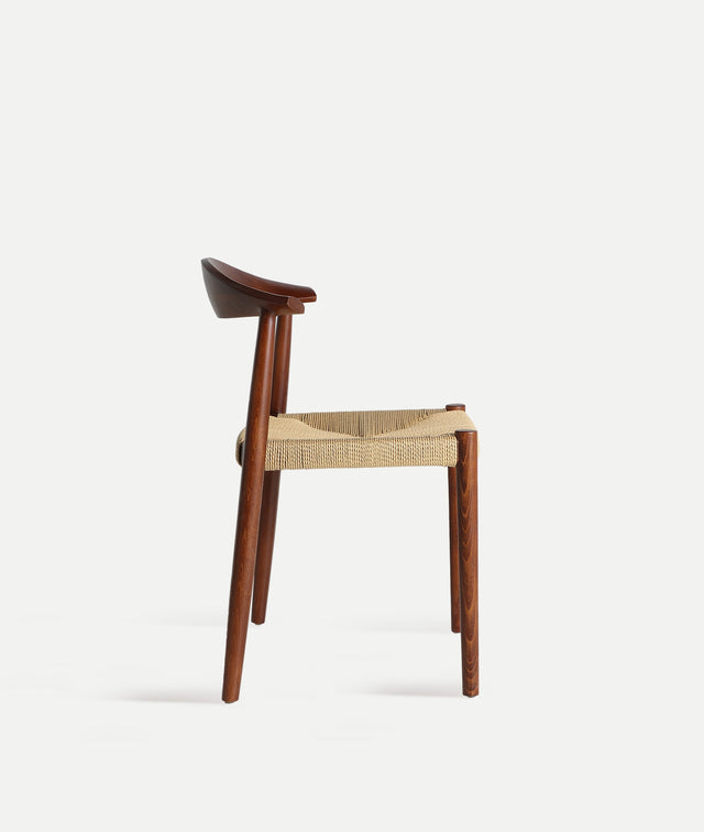 Silla Zelhem Haya Marrón & Cuerda Natural