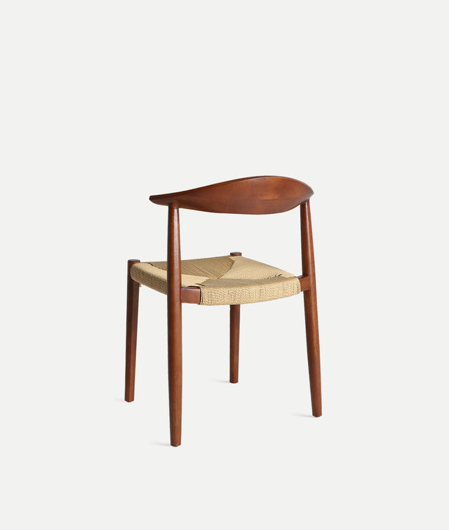Silla Zelhem Haya Marrón & Cuerda Natural