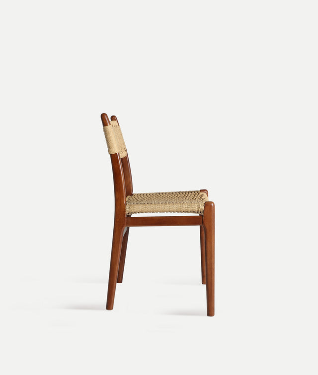 Silla Whel Haya Marrón & Cuerda Natural