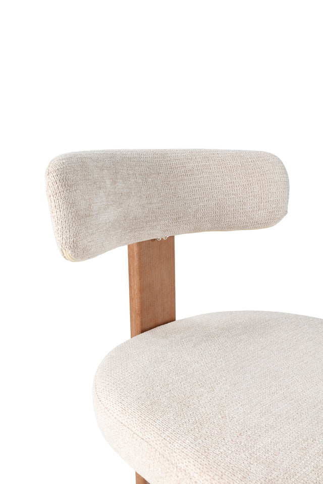 Silla de Comedor Nadia Beige Roble Lavado, vista adicional