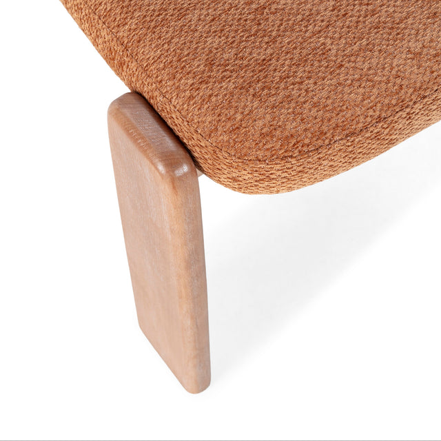 Silla de Comedor Tapizada Nadia Teja & Roble, vista adicional