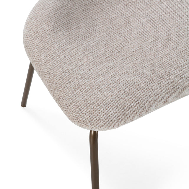 Silla de Comedor Tapizada Olimpia Beige & Roble, vista adicional