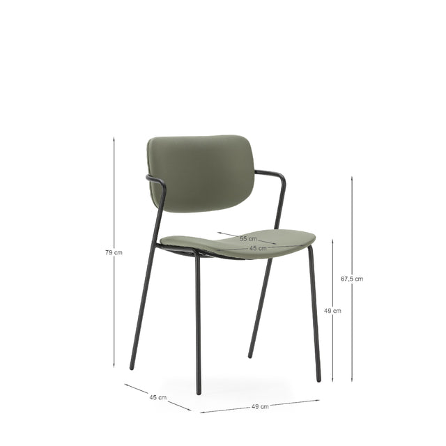 Silla Tapizada Maika Polipiel