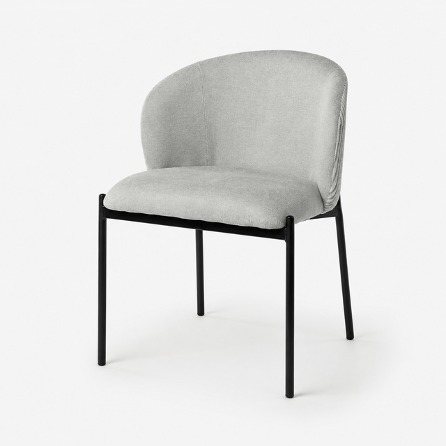 Juego de 4 Sillas de Comedor Faina Gris