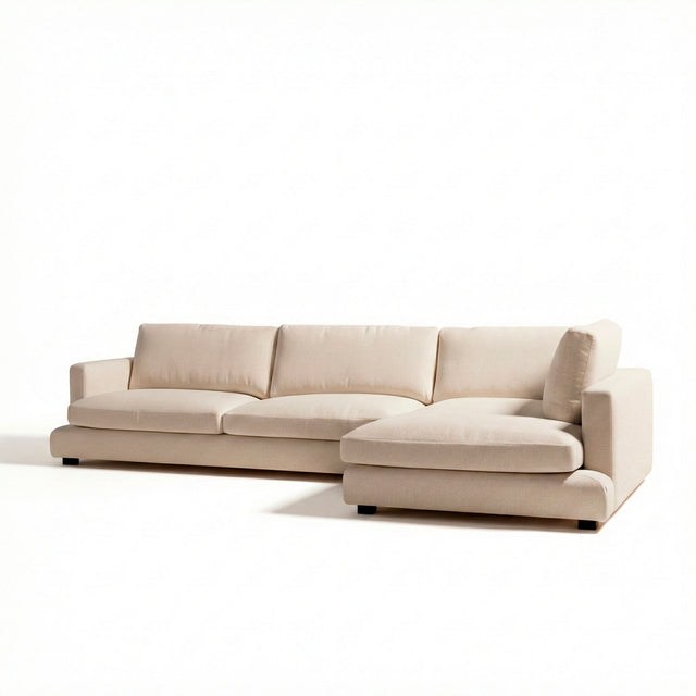 Sofá chaise longue Saint Tropez vista lateral de estilo nórdico