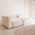 Sofá Modular Nido con acabado blanco vista principal de estilo nórdico