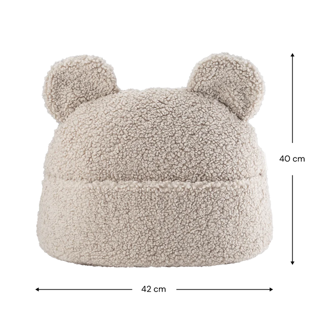 Mueble Cojín con Bolsillo Oso de Peluche Beige con acabado beige en ambiente de estilo nórdico