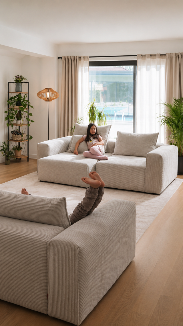 Sofá Modular Bard L con Chaise Longue