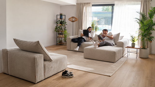 Sofá Modular Bard L con Chaise Longue